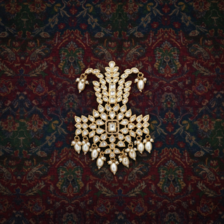 Royal Pearl Kundan Designer Kalangi for Men