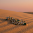 Jewelry on Desert Sand