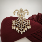Kalgi on Deep Maroon Turban