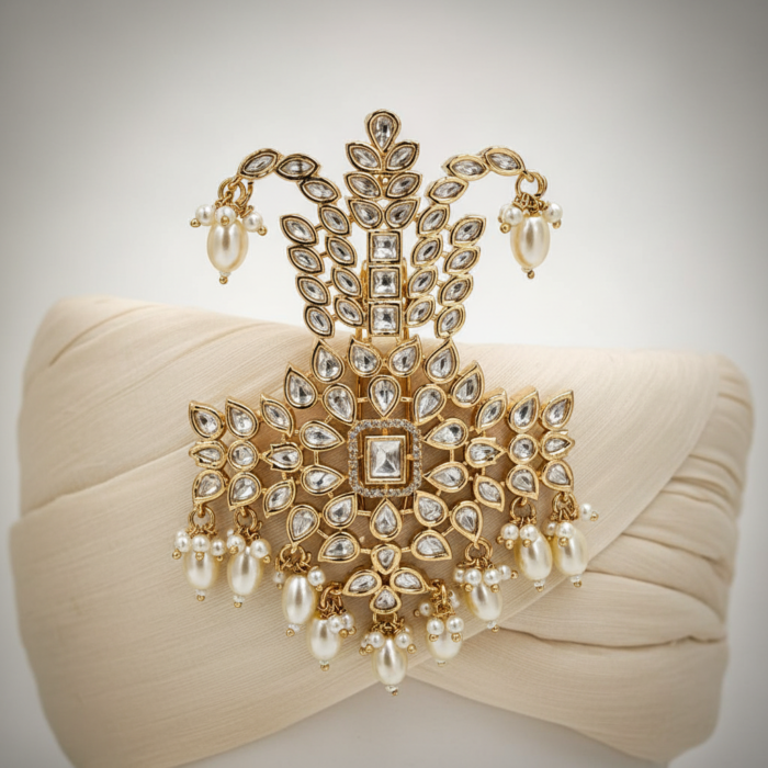 Kalgi on Ivory Turban