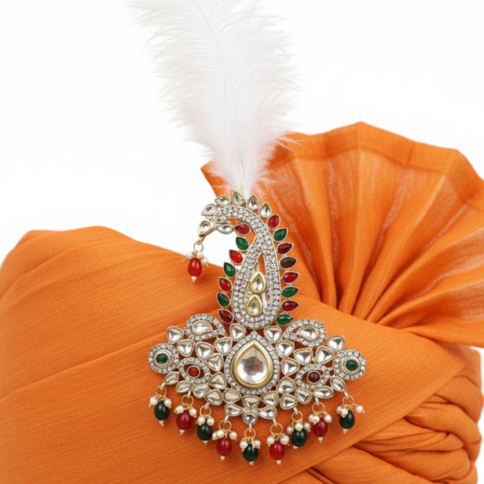 Kalgi on Saffron Safa