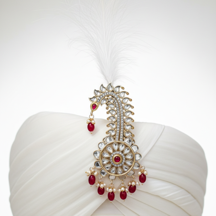 Kalgi on White Turban