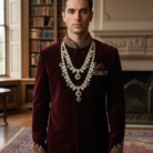 Model with Sherwani, Straight Pose