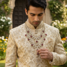 Sherwani Look 1 - Close Up