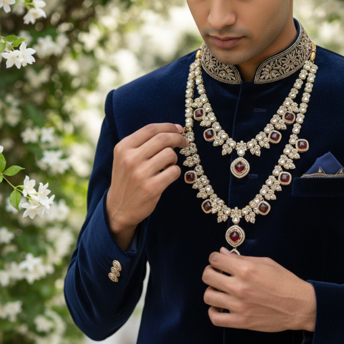 Sherwani Look 3 - Detailed Focus Sherwani Look 3 - Detailed Focus